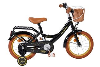 Volare Ashley Kinderfiets - Meisjes - 14 inch - Zwart - Twee Handremmen