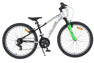 Volare Boost Kinderfiets - 24 inch - 21 Speed - Zilver/Groen